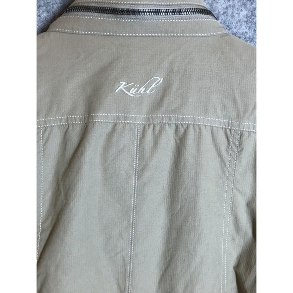 Kuhl Jacket Womens Small Tan Hooded Utility Field Coat Cotton Nylon Outdoor - Picture 5 of 14